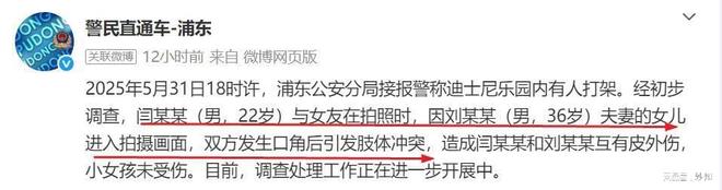 者爆细节原因披露警方通报来了上海迪士尼情侣打架后续：目击(图11)
